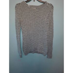 Between me and You Sweater Wool Blend Pullover Cream Sz S Anthropologie